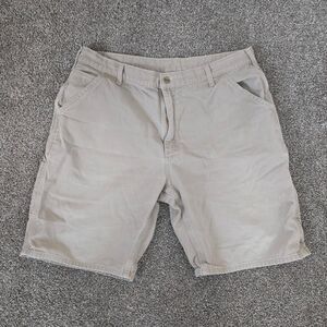 Men's Carhartt Khaki Light Cargo Style Rugged Flex Relaxed Fit Shorts 38